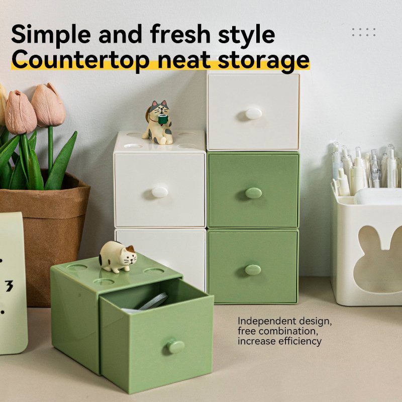 Wholesale Free Combination Building Blocks Plastic storage box Cosmetics Jewelry Sundries Stacking storage box