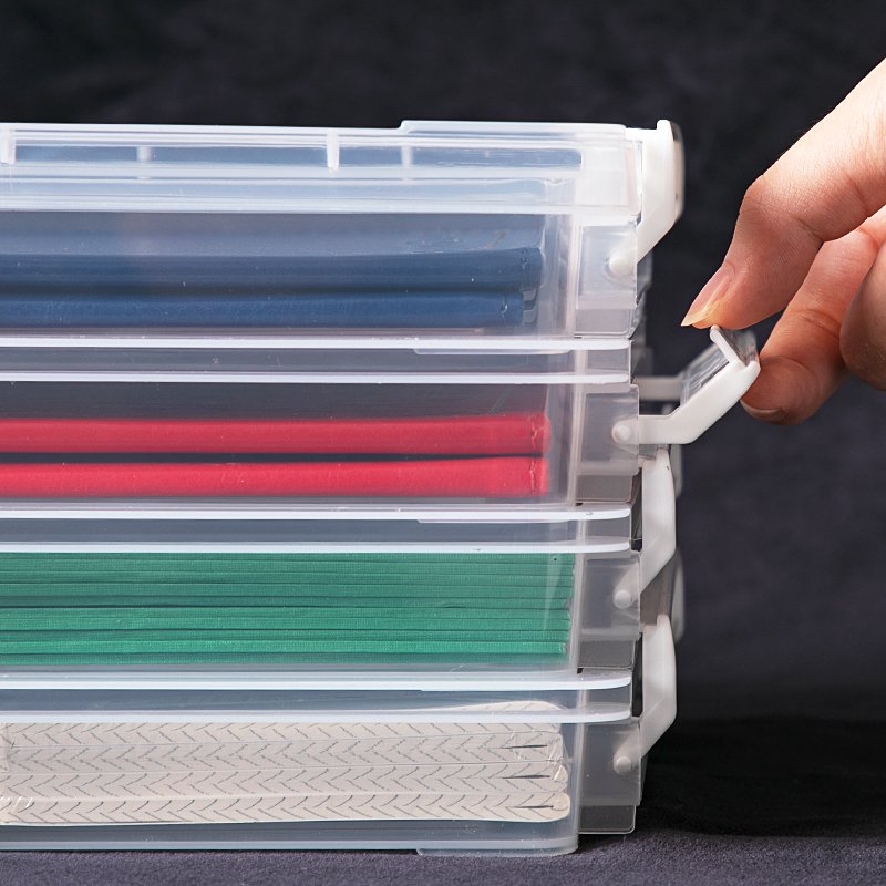 Wholesale plastic storage box office A5 paper certificate organizer desktop drawer storage box