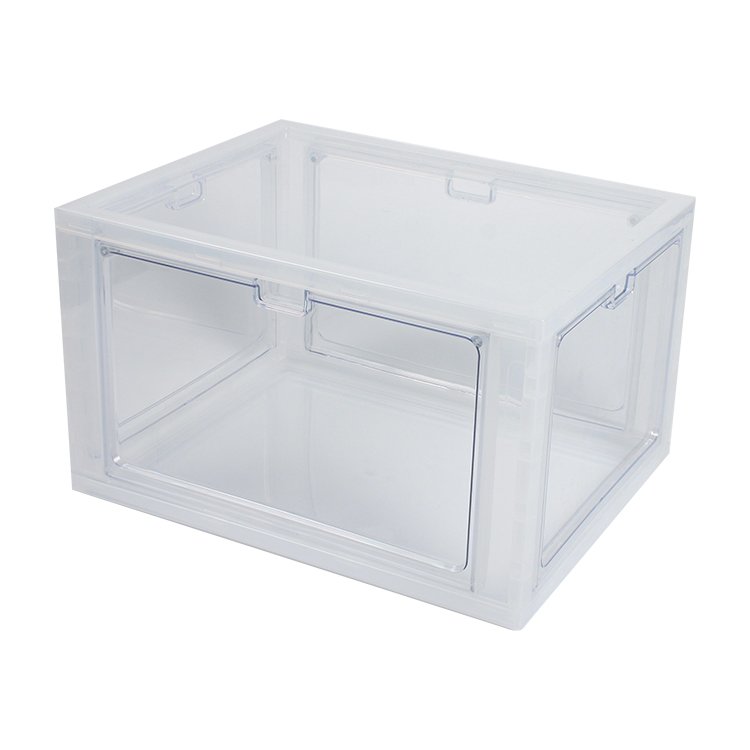 GREENSIDE Wholesale Manufacture Solid Airtight Stackable Transparent Clear Plastic Shoe Storage Box