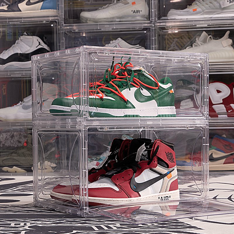 GREENSIDE Wholesale Manufacture Solid Airtight Stackable Transparent Clear Plastic Shoe Storage Box