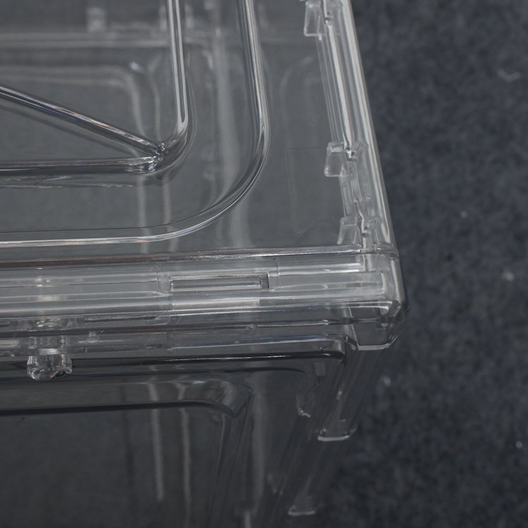 GREENSIDE Wholesale Manufacture Solid Airtight Stackable Transparent Clear Plastic Shoe Storage Box