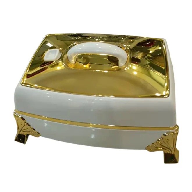 Hotel hot selling jumbo square insulated food warmer casserole for keep food warm 4.5L Canada insulated hot pot casserole set
