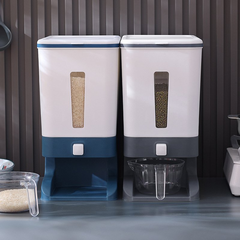 Hot selling PP material multifunction rice dispenser storage box grain dispenser storage container Rice storage container