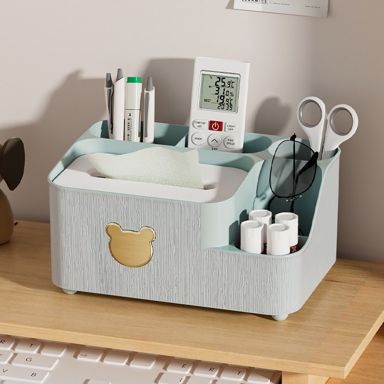 Multifunctional Napkin Organizer Tissue Storage Box Storage Box Tissue Desktop Plastic Box For Home Office