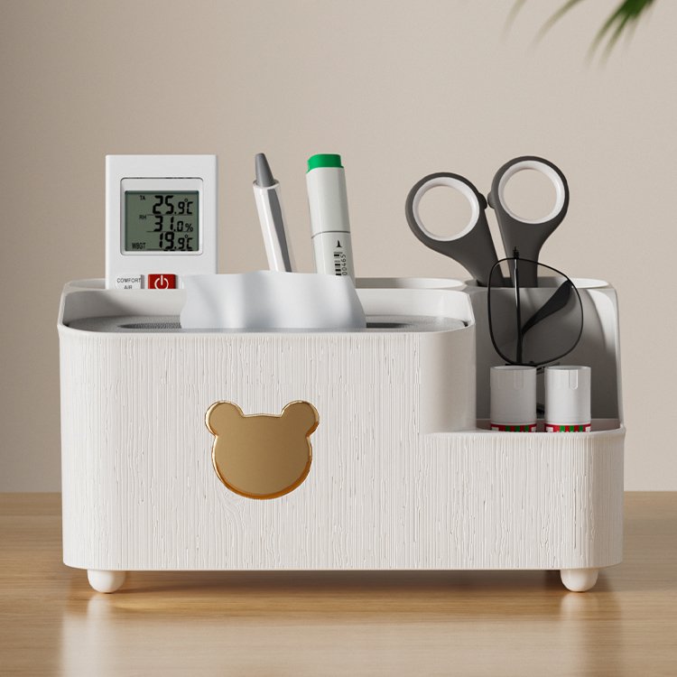 Multifunctional Napkin Organizer Tissue Storage Box Storage Box Tissue Desktop Plastic Box For Home Office