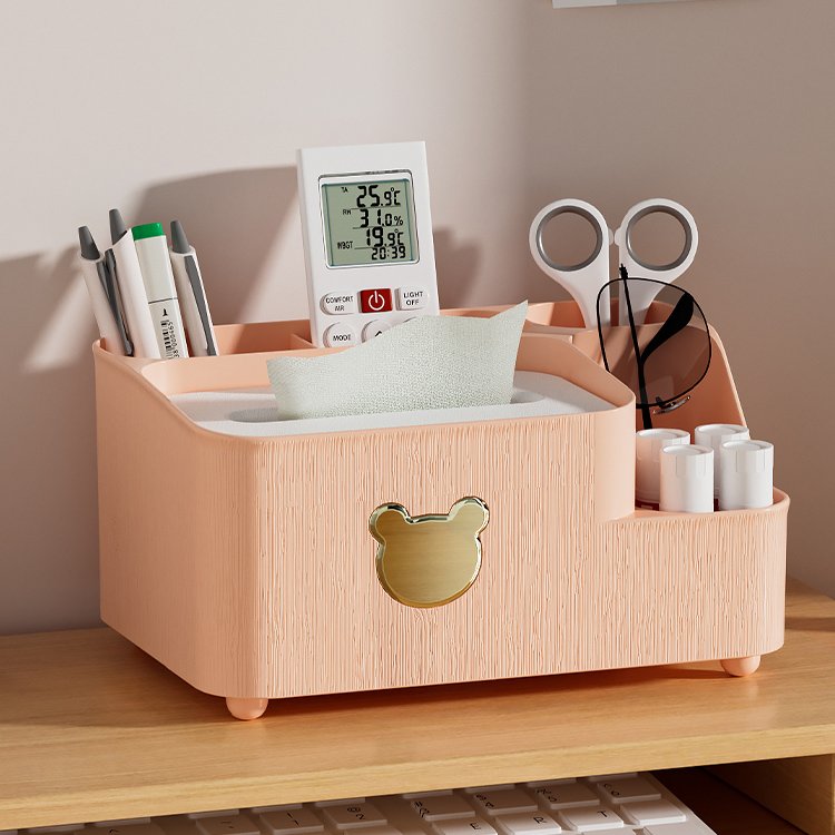 Multifunctional Napkin Organizer Tissue Storage Box Storage Box Tissue Desktop Plastic Box For Home Office
