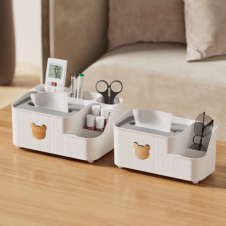 Multifunctional Napkin Organizer Tissue Storage Box Storage Box Tissue Desktop Plastic Box For Home Office