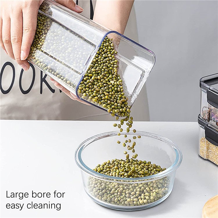 Airtight Food Storage Containers with Lids BPA Free Kitchen and Pantry Organization Leak-proof Canisters PET Party Modern GSR