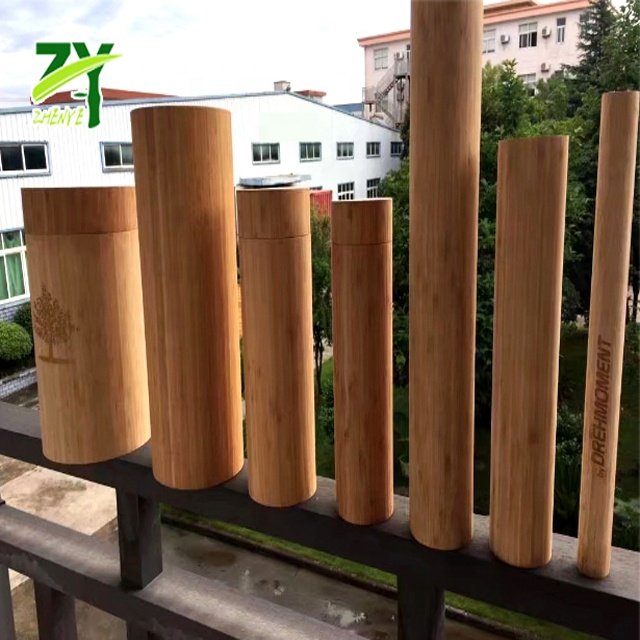 Biodegradable Storage Container Bamboo Material, Food Storage Cylinder Bamboo Veneer Made