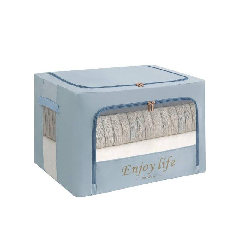 Fully stocked foldable wardrobe foldable clothes storage organizer bag large capacity waterproof fabric steel frame storage