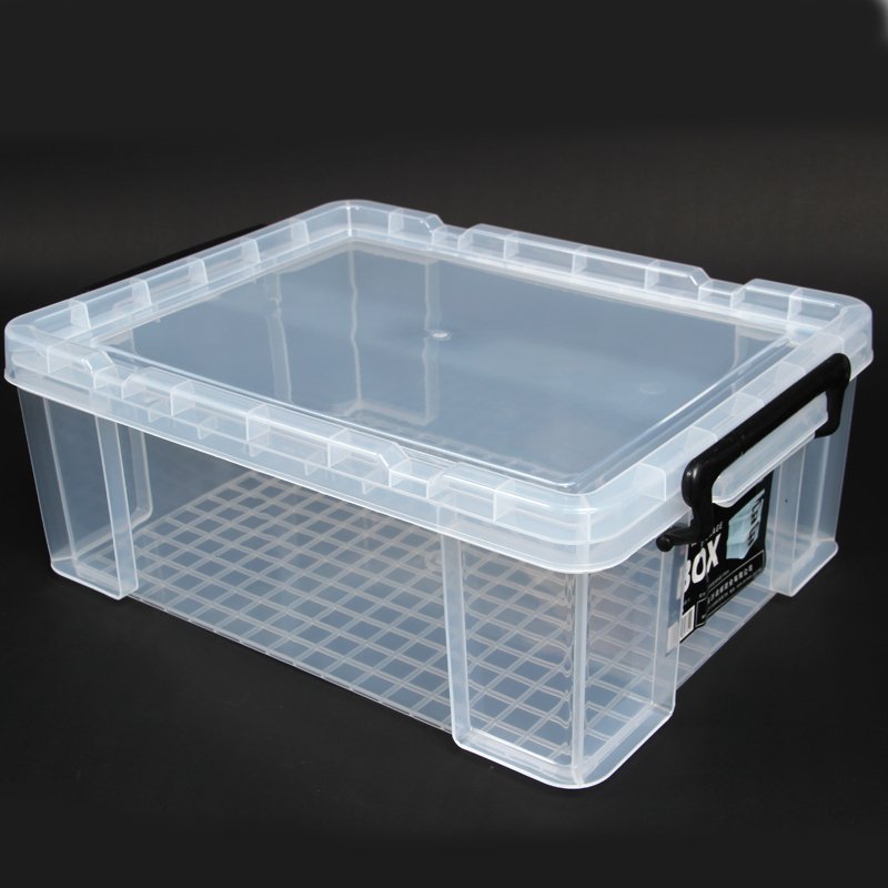 Household Multifunction Large Stackable Clothes Clear Transparent PP Container Box Plastic Shallow stostorage Boxes