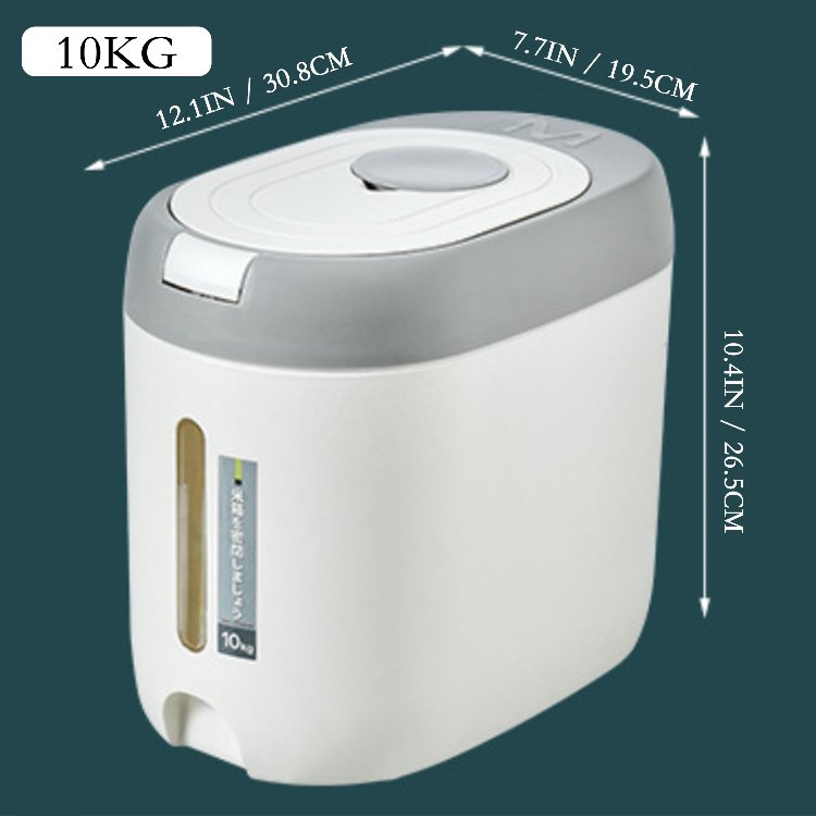 Kitchen Container 10KG Bucket Moisture-Proof Insect-Proof Rice Box Airtight Rice Pet Food Store Box Bin Flour Storage Container