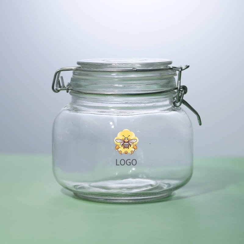 Household Food Storage: Borosilicate Glass Airtight Mason Jars
