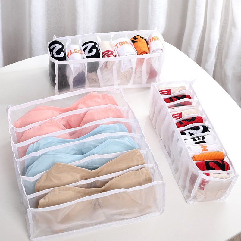 3Pcs Underwear Bra Organizer Storage Box Drawer Closet Organizers Boxes For Underwear Scarfs Socks Bra