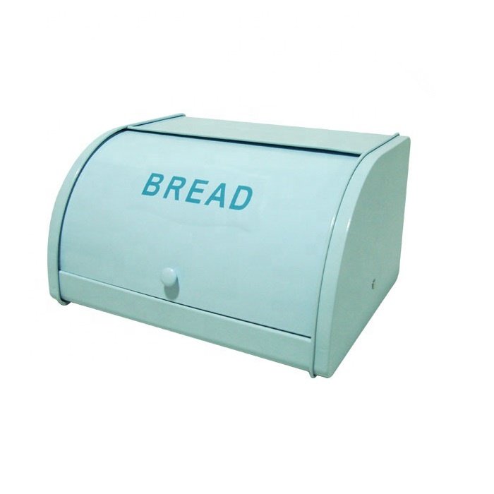 T007 Galvanized Iron Bread Box Food Storage Metal Box With Lid