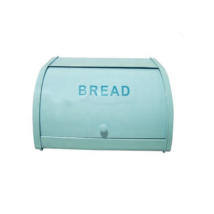T007 Galvanized Iron Bread Box Food Storage Metal Box With Lid