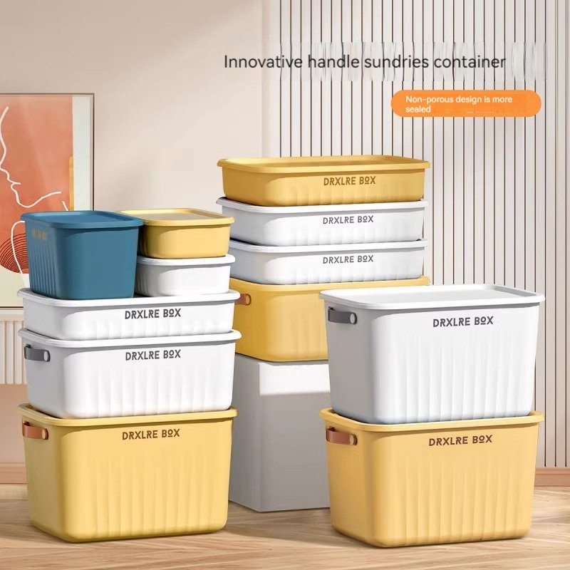 Storage box household organizer children's toys snack basket plastic clothes pants student books storage box