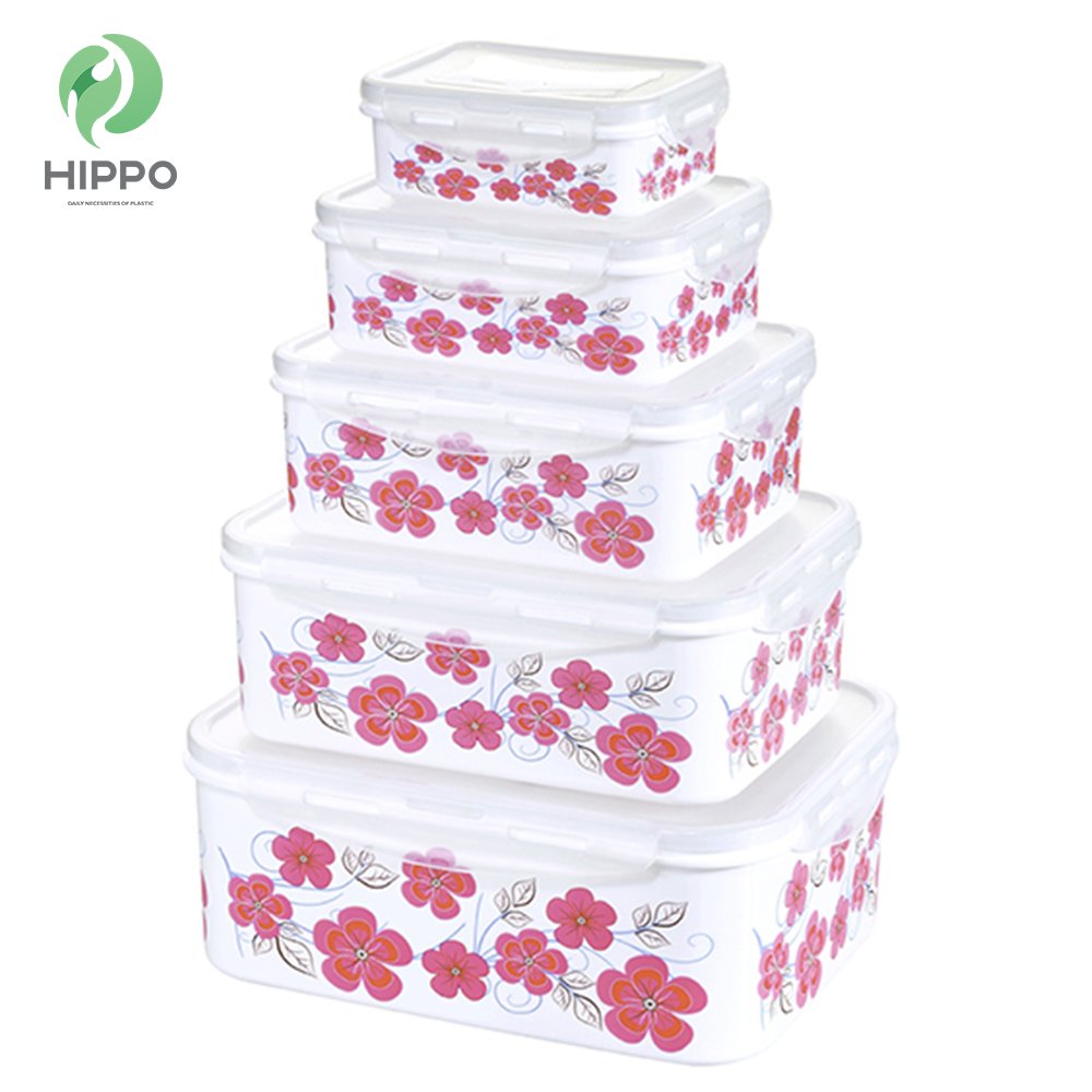 China style best selling rectangle plastic food storage
