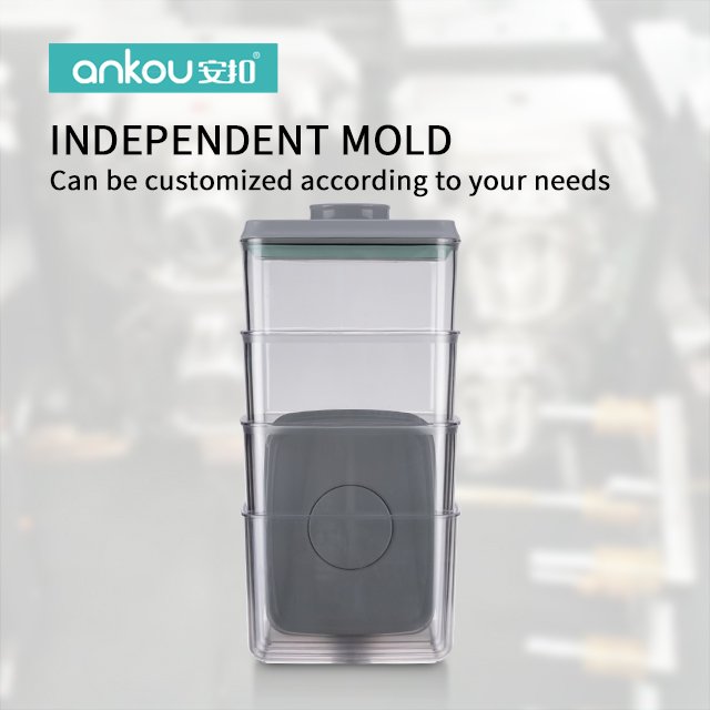 ANKOU Eco-Friendly Airtight Cereal Storage Containers Dry Food Storage Box Sealed Air Tight Container Pantry Storage Containers