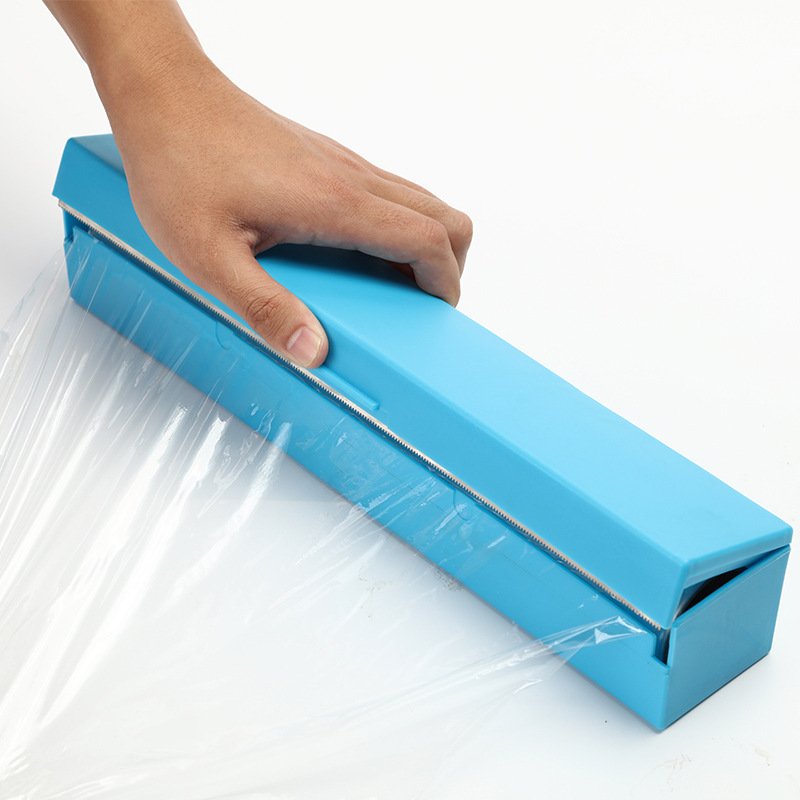 WS255 2022 Hot Kitchen Durable Wrap Dispenser PP Plastic Film Cutting Wrap Dispenser Convenient Thickening box Clingfilm Cutter