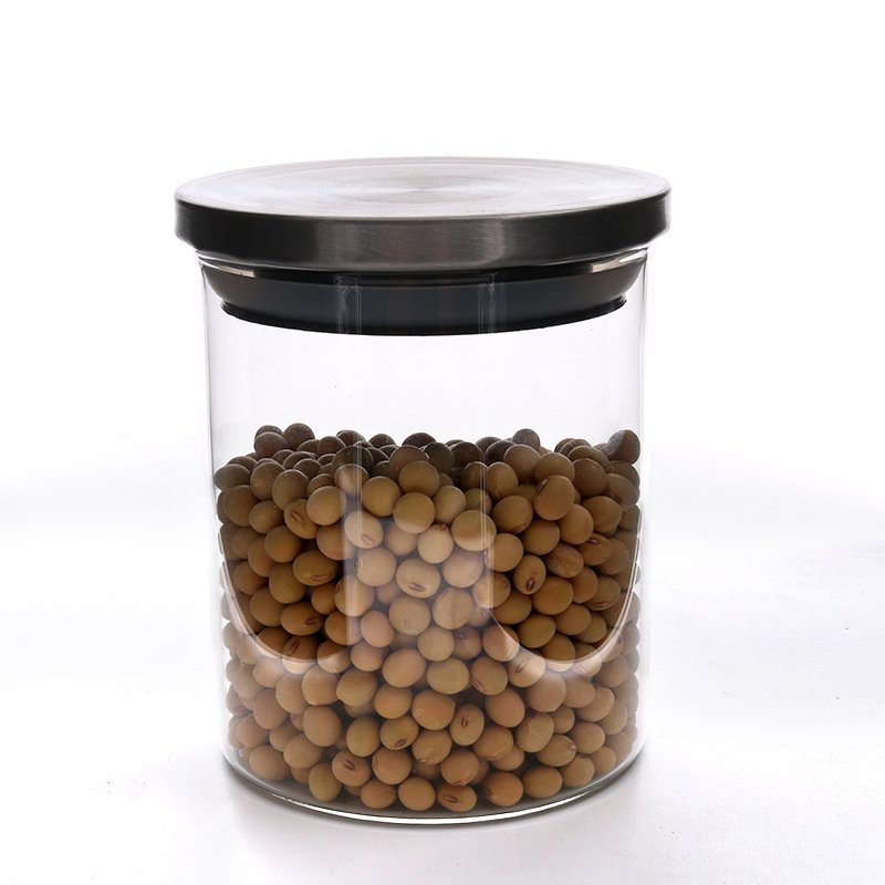 Manufacturer-Made Food Grade Glass Storage Jar with Stainless Steel Lids (250ml-2100ml) - Durable and Safe