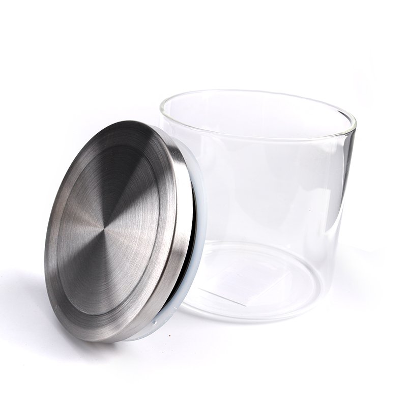 Manufacturer-Made Food Grade Glass Storage Jar with Stainless Steel Lids (250ml-2100ml) - Durable and Safe
