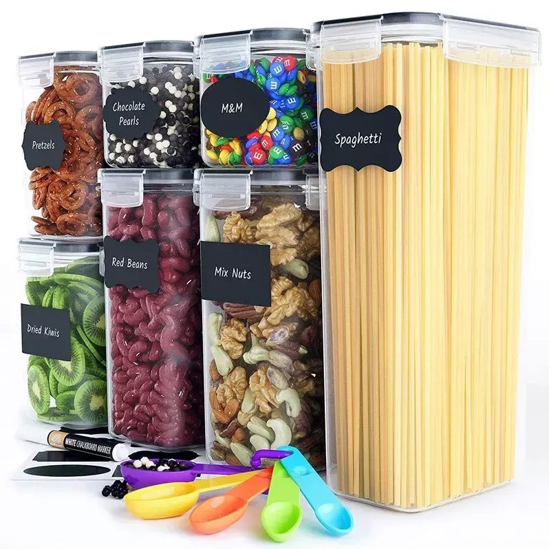 Oem China Wholesale Plastic Food Storage Box Set For Kitchen Grain Rice Container