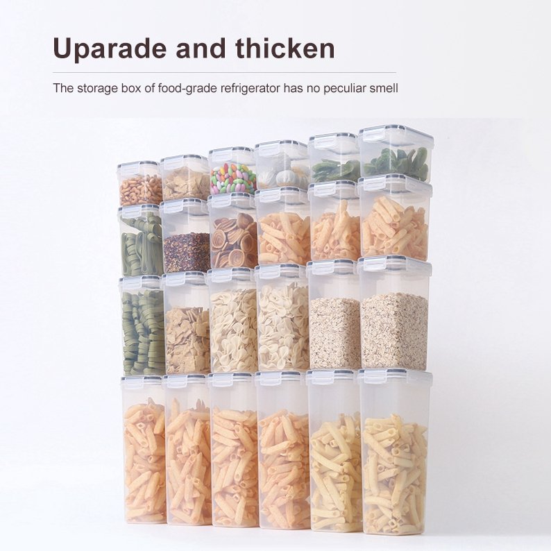 Oem China Wholesale Plastic Food Storage Box Set For Kitchen Grain Rice Container