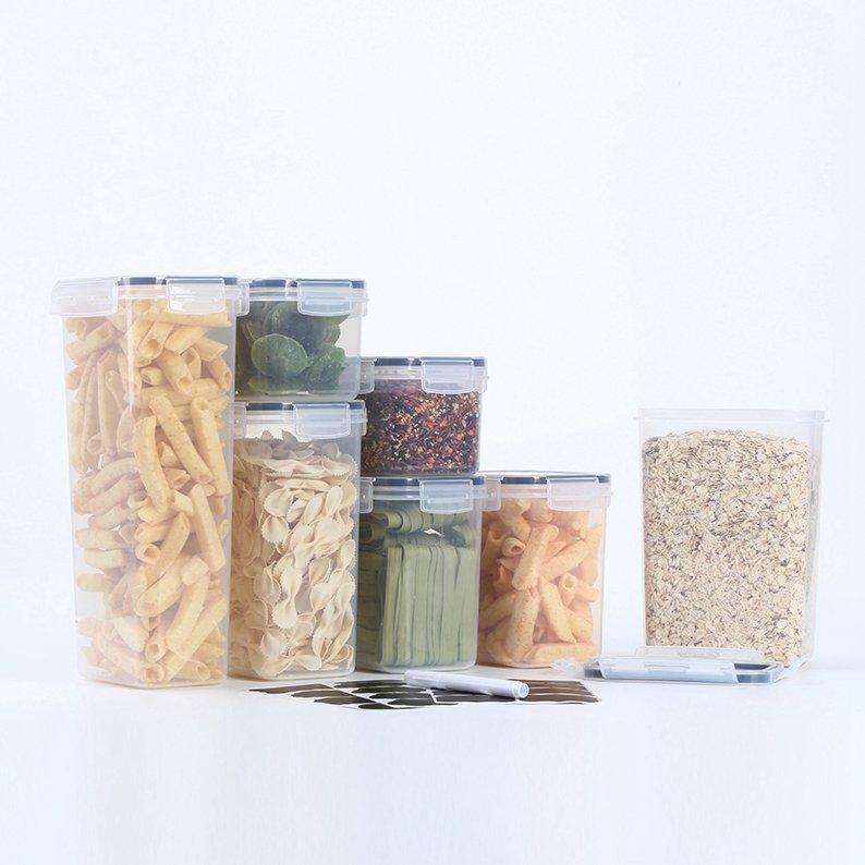 Oem China Wholesale Plastic Food Storage Box Set For Kitchen Grain Rice Container