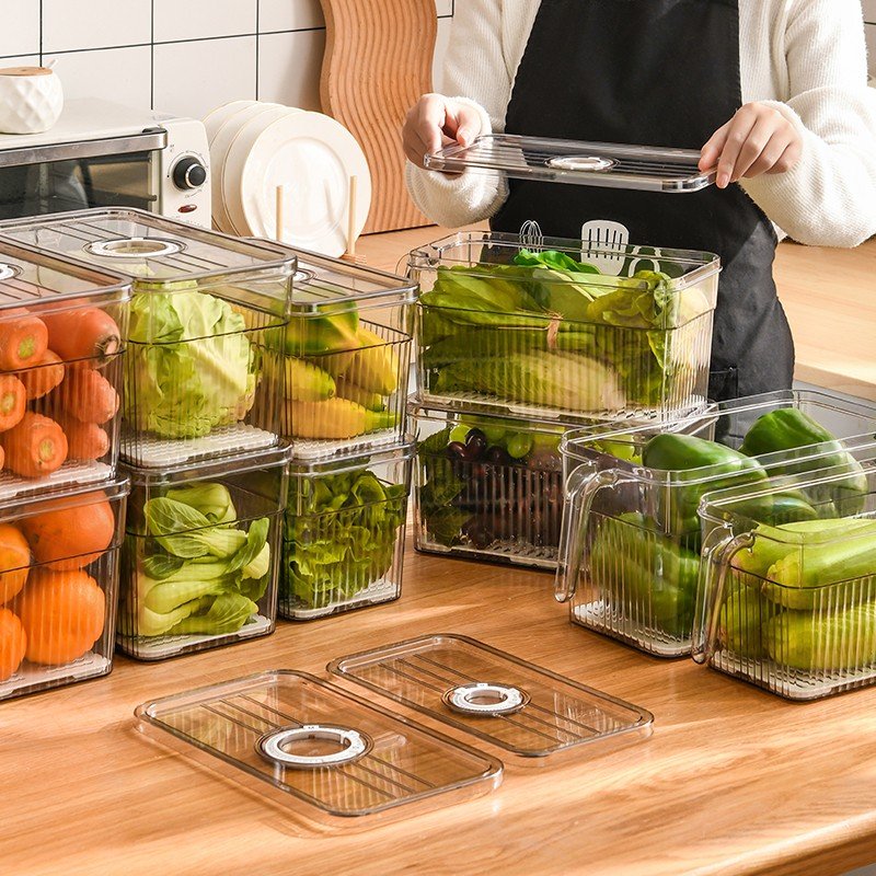 Refrigerator Storage Box Food Grade Kitchen Food Vegetable Preservation Box Frozen Special Dumplings Fruit Egg Storage