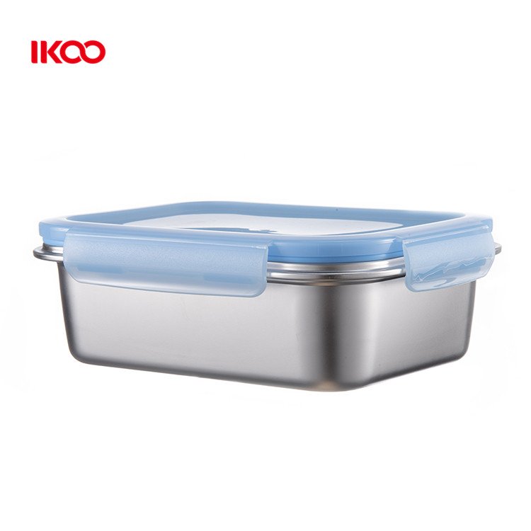 Airtight food storage bento lunch box stainless steel