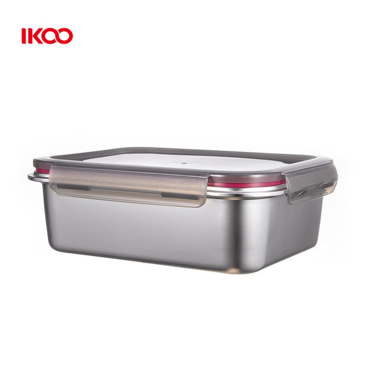Airtight food storage bento lunch box stainless steel