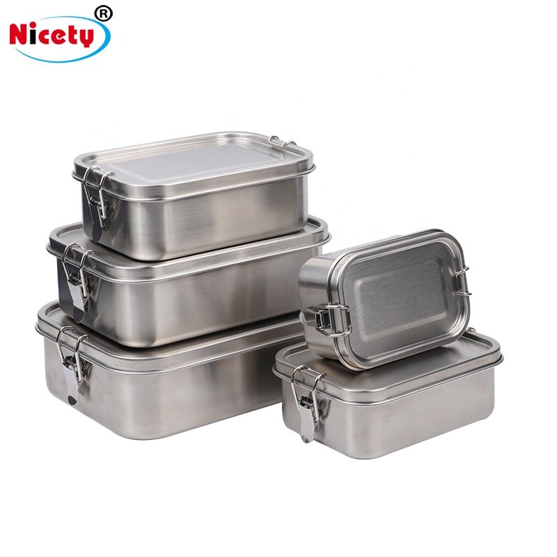 Customized Lunch Box With Stainless Steel Meal Prep Bento Lunch Box Eco Friendly Leakproof Food Containers For Kid