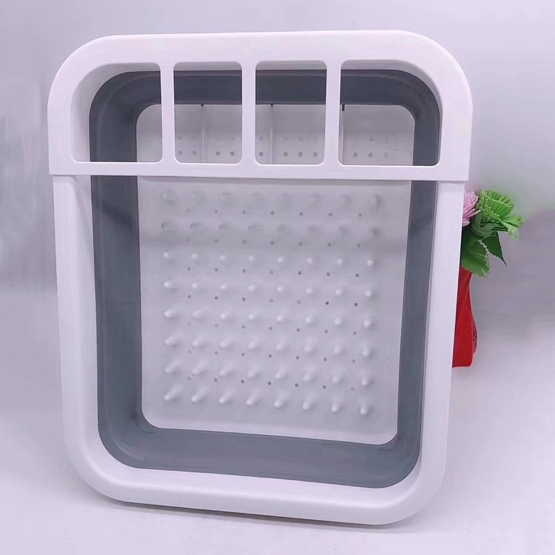 Multifunctional Foldable Drainage Dish Rack Kitchen Multifunctional Shelf Tableware Drainage Dish Rack