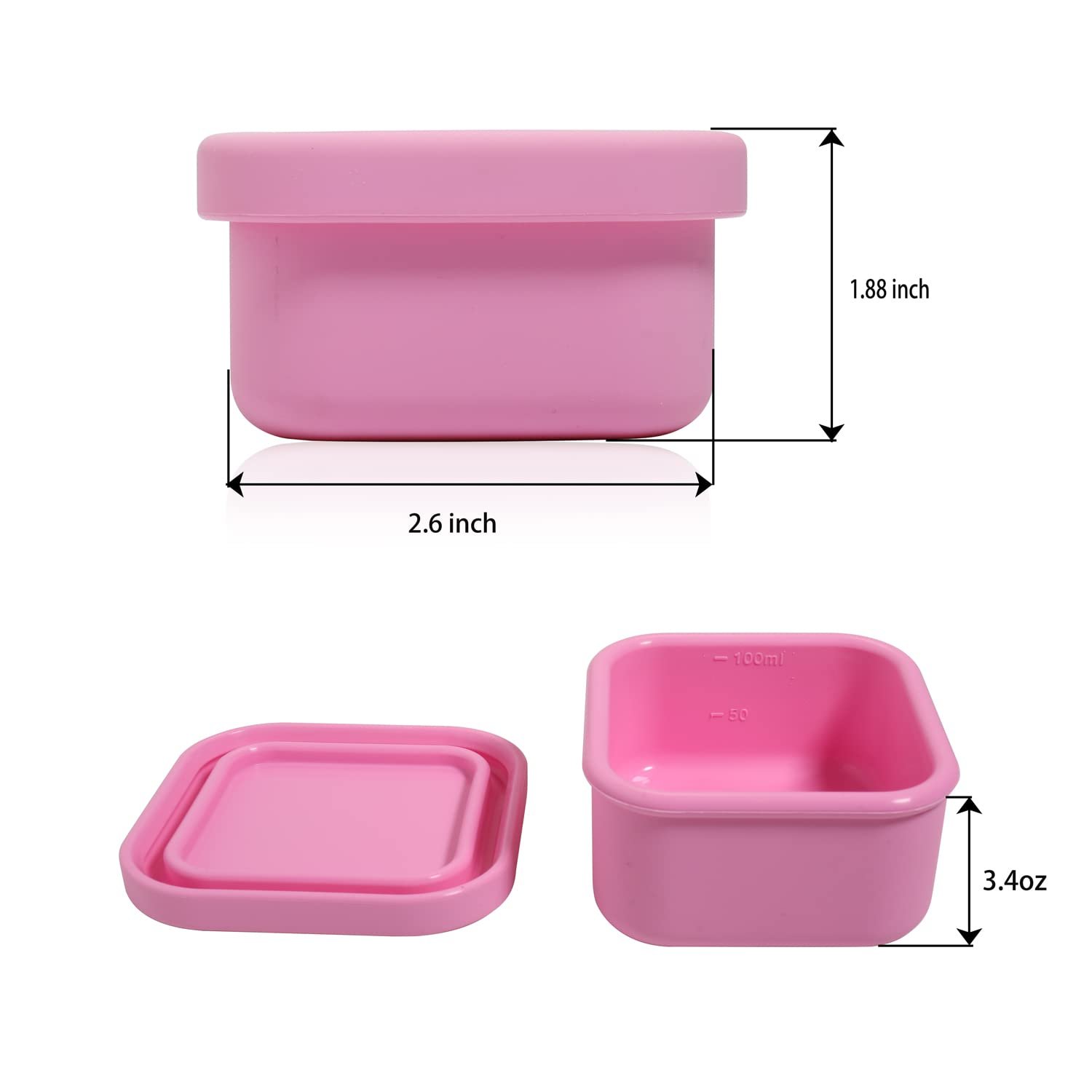 Baby frozen fresh-keeping tableware microwave silicone food supplement storage box with lid