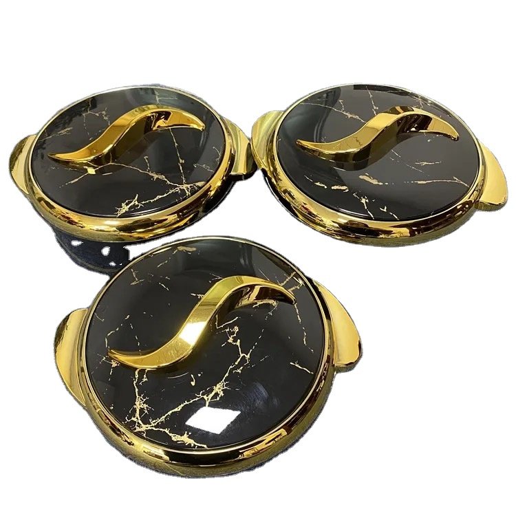 High quality round food warmer set insulated for Household Film covering 1.5L+2L+2.5L Qatar Oman food warmer set casserole