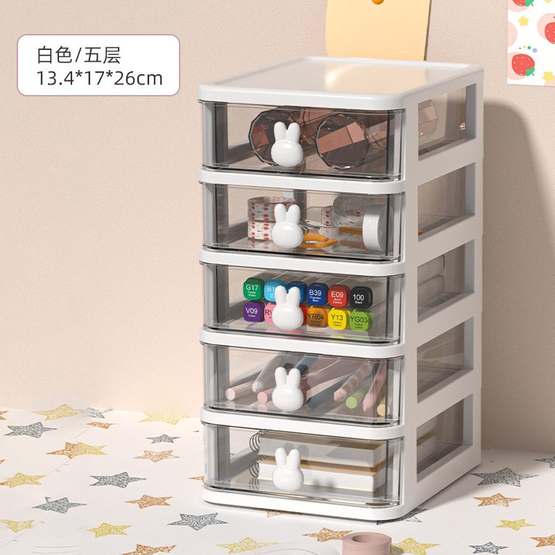 Small drawer desktop storage box Children's hair clip headwear hair rope organizing box Stationery storage box