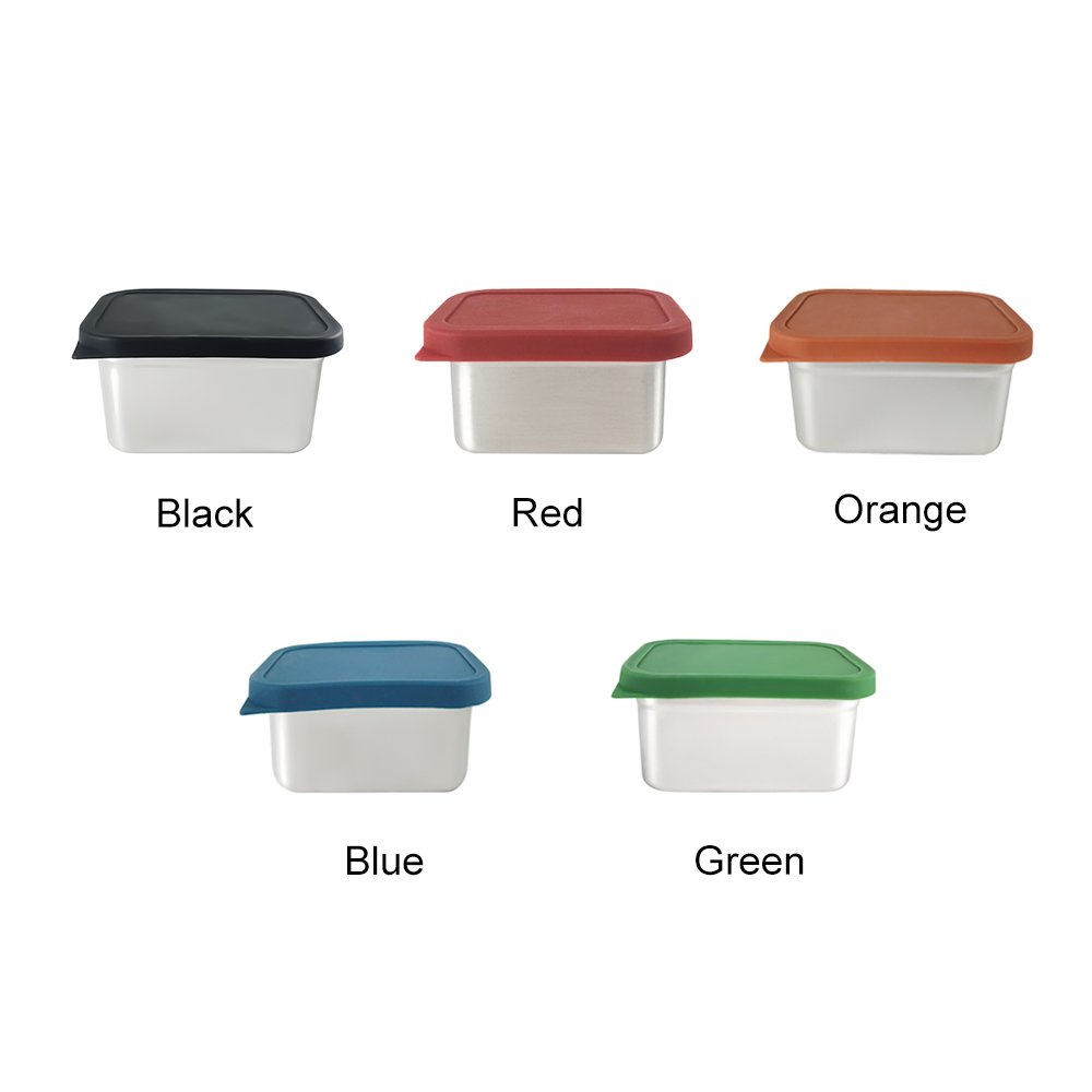 Buy Kids Lunch Box Leakproof Custom Food Storage Containers 1/2/3 Compartment Stainless Steel Bento Boxs