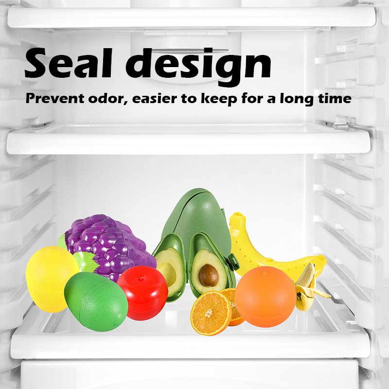 Wholesale Fruit Model Crisper Plastic Storage Box Apple Lemon Avocado Fresh-keeping Box Refrigerator Freezer Storage Container