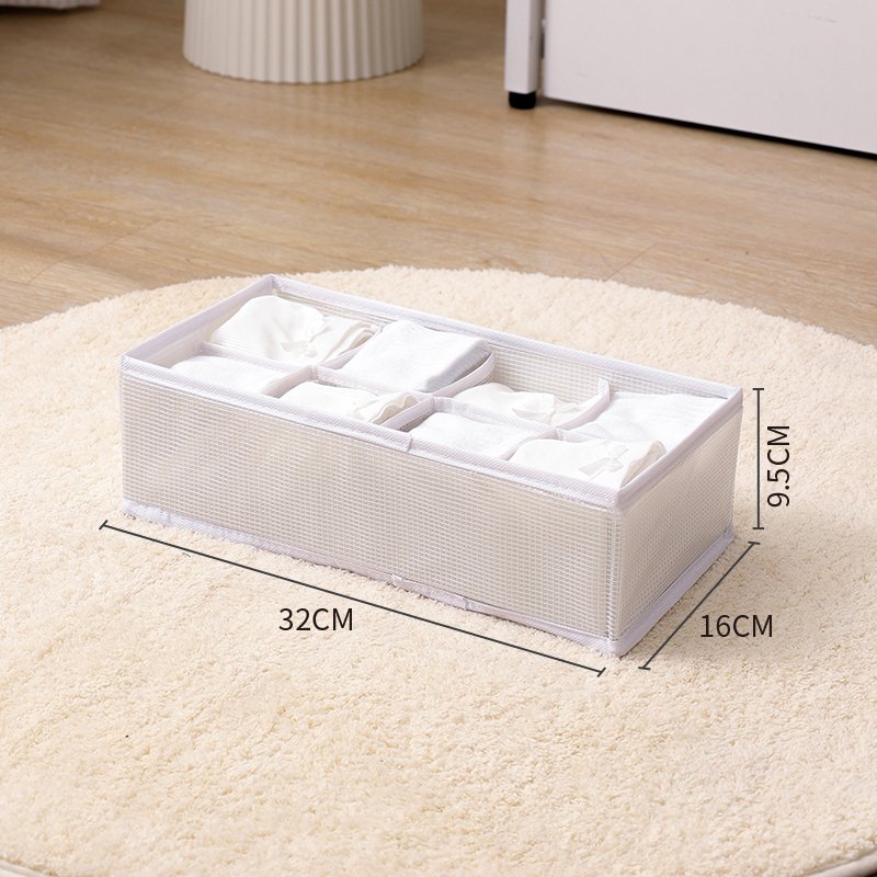 Separated Underwear and Socks Storage Box The Latest Hot Wholesale Collapsible 8 Compartment Opp Bag Multifunction Modern 1 Pcs