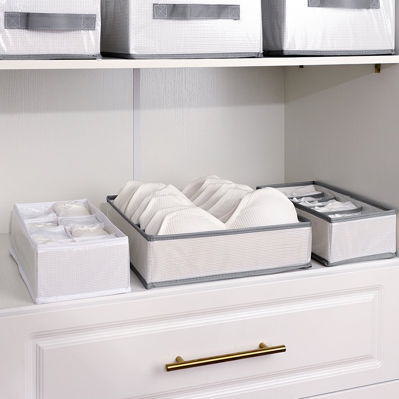 Separated Underwear and Socks Storage Box The Latest Hot Wholesale Collapsible 8 Compartment Opp Bag Multifunction Modern 1 Pcs