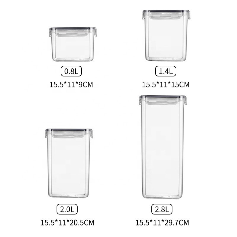 24 Piece Pack Plastic Airtight Dry Pasta Kitchen Organizer Pantry Organization Set Air Tight Food Storage Containers With Lids