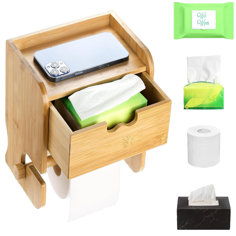 Multifunctional Office Space Organizer Plastic Metal Fabric Toilet Paper Holder with Storage Box Kitchen School Jewelry Tools