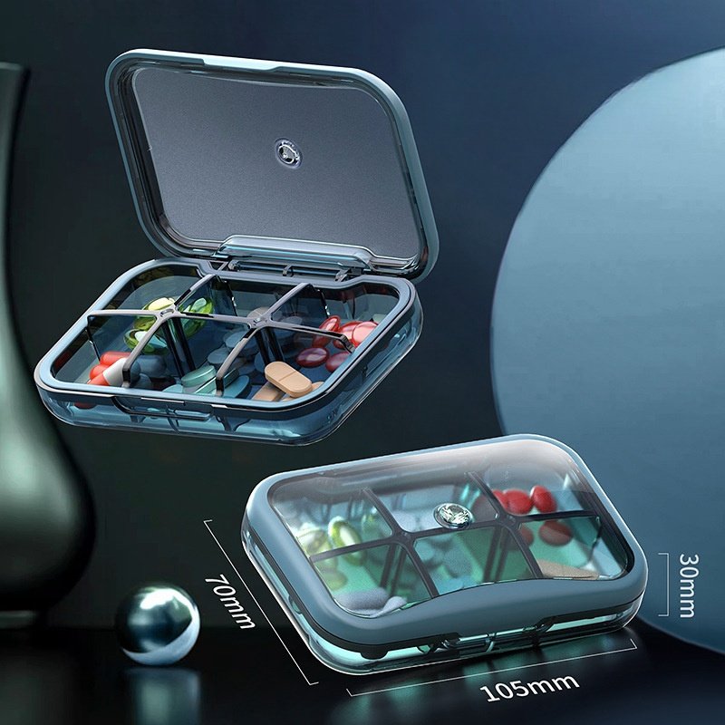 Portable Plastic pill storage Medicine Storage Box Seven Days a Week Pill Sealed Separate Boxes for Three Meals a Day Carrying