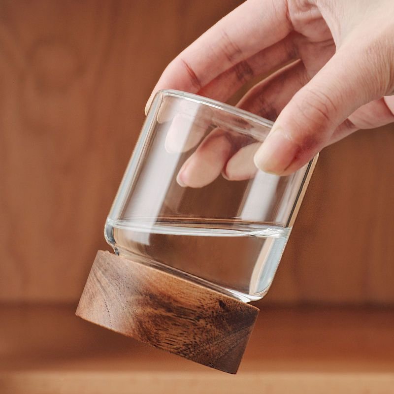 100-800ml Glass Spice Jars Honey Container with Acacia Screw Wood Lids 1300ml 1000ml