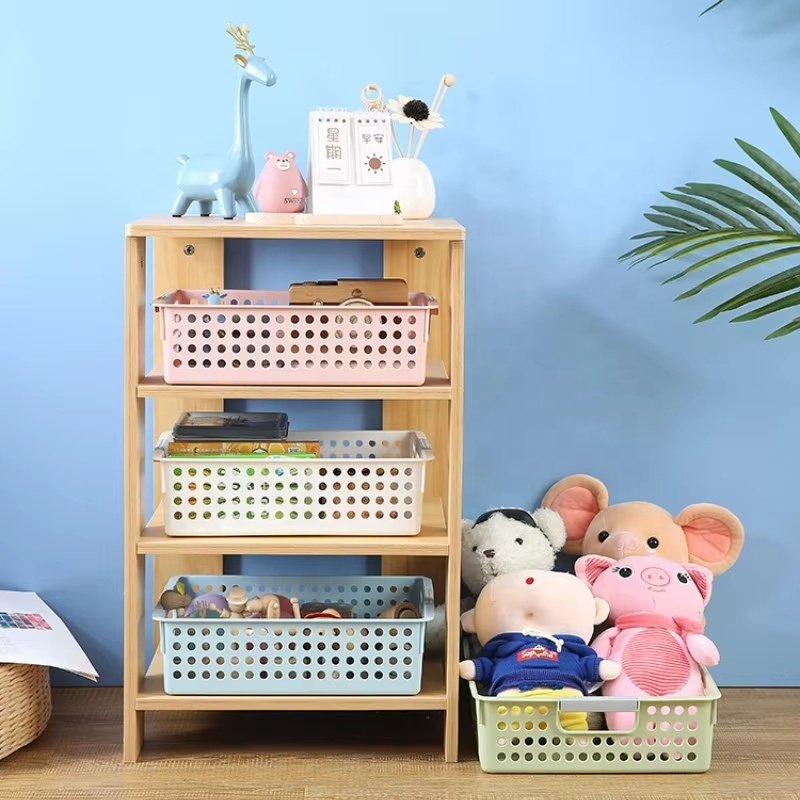 Lakuna 2024 New Arrival Small Size Storage Bucket With Handle Household Bedroom Bathroom Storage Box