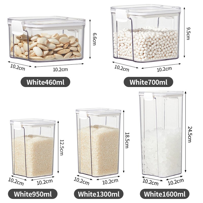 High Quality Kitchen PET Sealed Food Container Pantry Organization and Storage Box