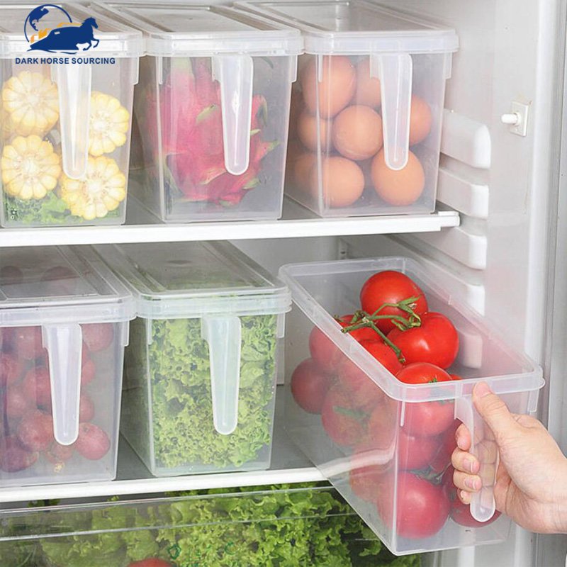 Oem Factory Refrigerator Storage Box Storage Drawer Fridge Organizer Refrigerator Food Organizer