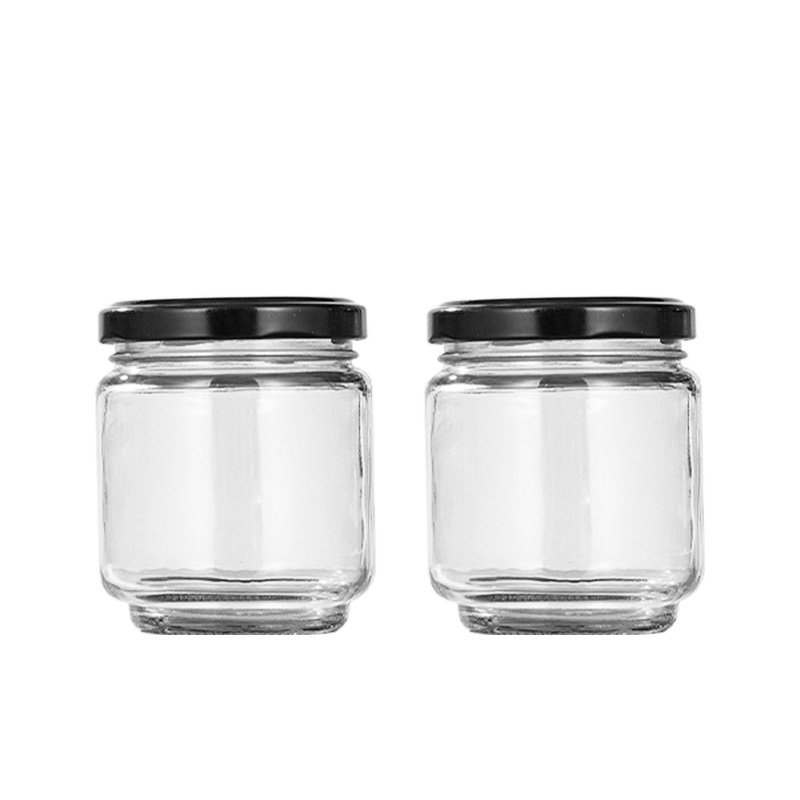 Hot Sale Round Glass Jar 250ml 300ml 350ml 500ml 750ml 1000ml for Food Storage