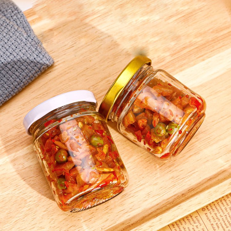 Hot Sale Round Glass Jar 250ml 300ml 350ml 500ml 750ml 1000ml for Food Storage